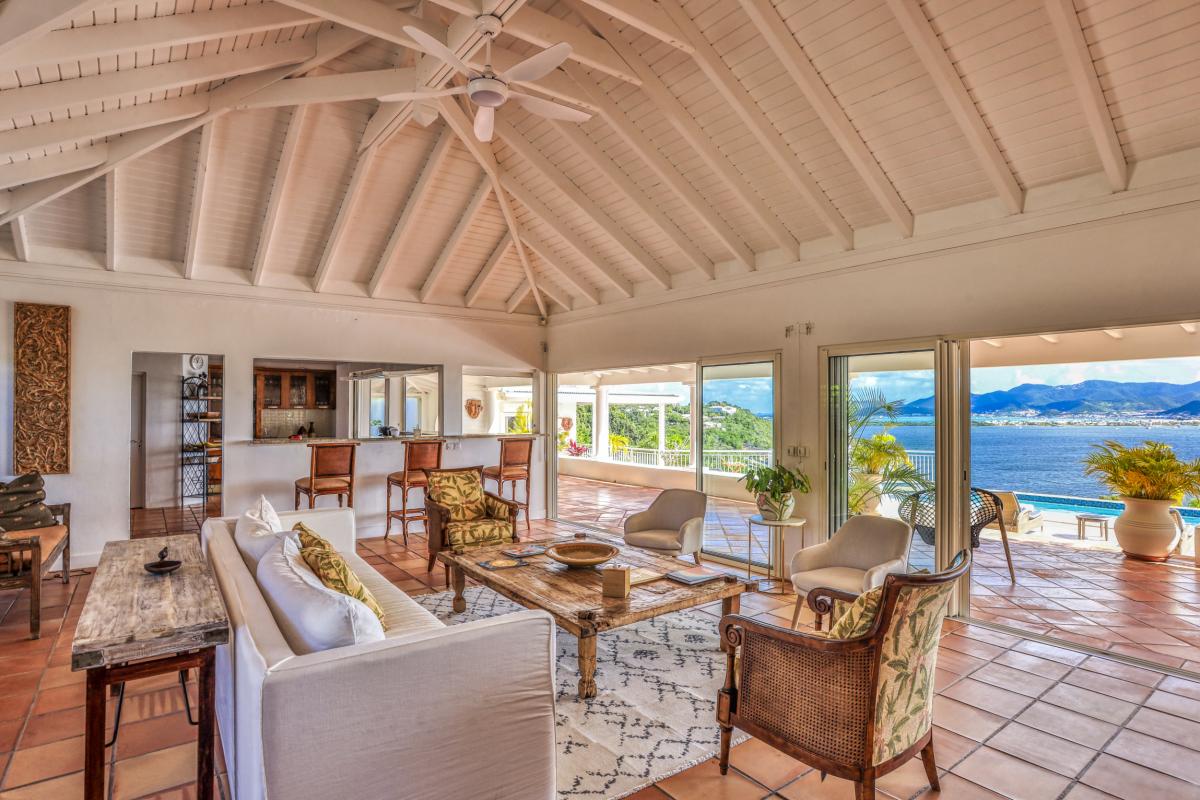 A louer villa 3 chambre Terres Basses Saint Martin_ Salon - 10